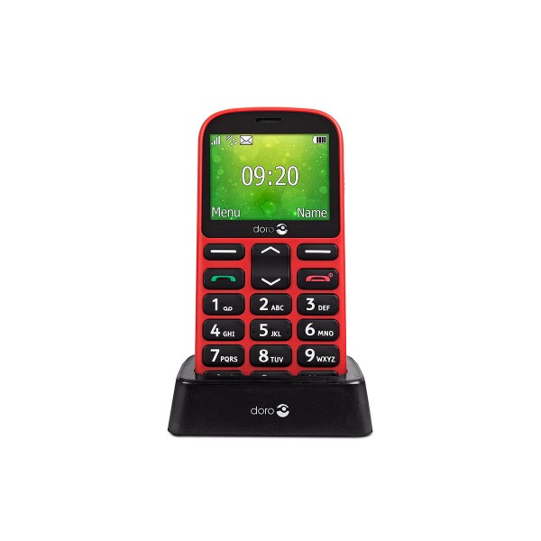 Doro 1361 rojo móvil senior dual sim 2.4'' cámara 2mp bluetooth radio fm micro sd incluye base de carga Doro 1361 rojo móvil senior dual sim 2.4'' cámara 2mp bluetooth radio fm micro sd incluye base de carga