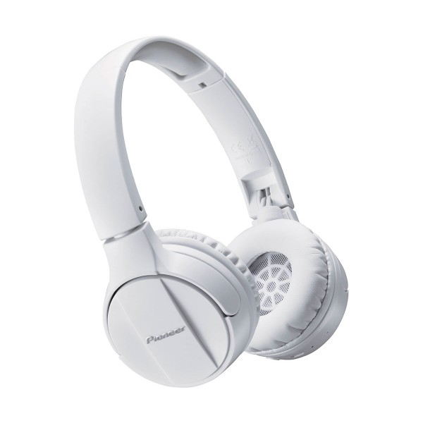 Pioneer se-mj553bt blanco auriculares inalámbricos bluetooth micrófono integrado alta calidad diseño plegable