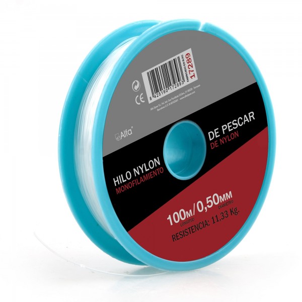 Hilo nylon transparente 0,7mm. 100m. Hilo nylon transparente 0,7mm. 100m.