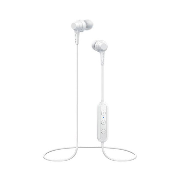 Pioneer se-c4bt blanco auriculares con micrófono de alta calidad bluetooth