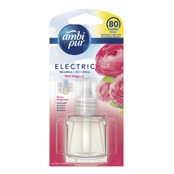 Ambi Pur recambio ambientador eléctrico Flores Elegantes 80 días