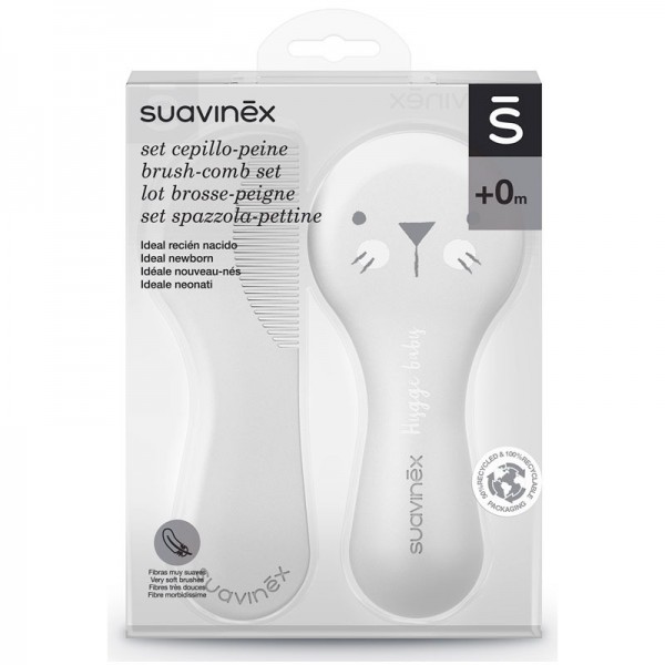 Suavinex Cepillo y Peine Blanco