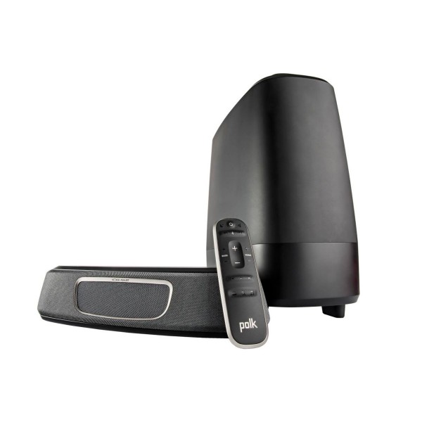 Polk magnifi mini sound bar sistema barra de sonido y subwoofer inalámbrico 150w para tv con chromecast integrado, bluetooth wifi