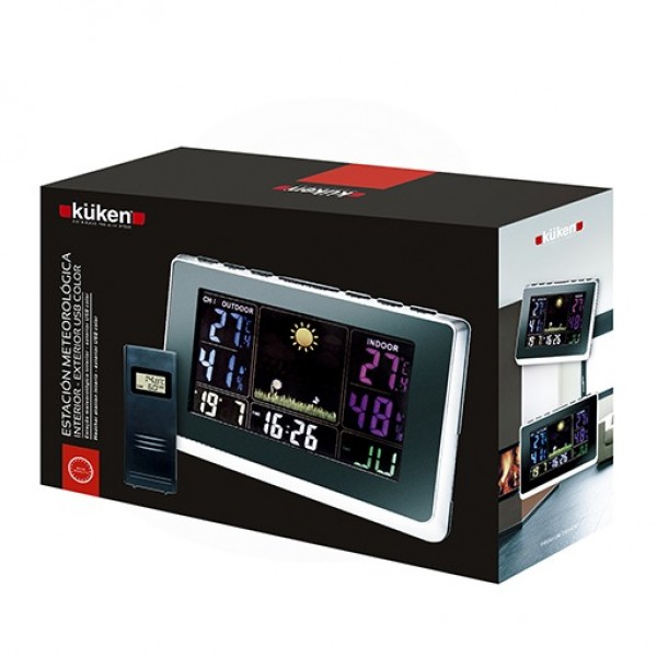 Estacion meteorologica int/ext usb color