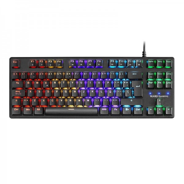 Mars gaming teclado mkxtkl es 5 led tkl red