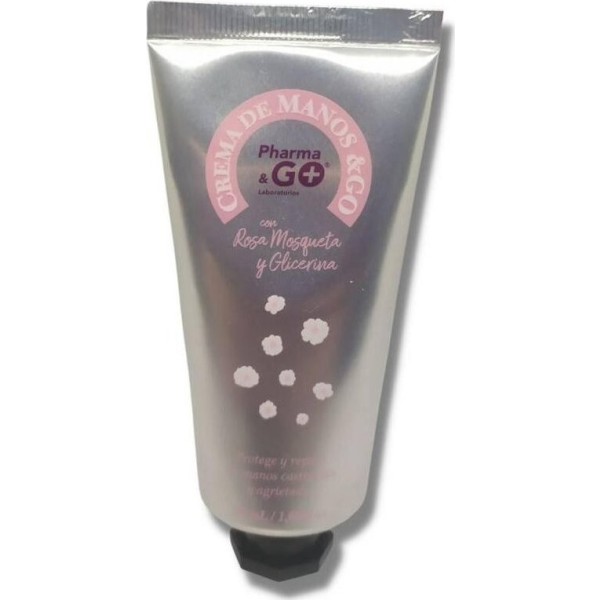 Pharma Y Go Crema De Manos Y Go Con Rosa Mosqueta Y Glicerina, 50 G
