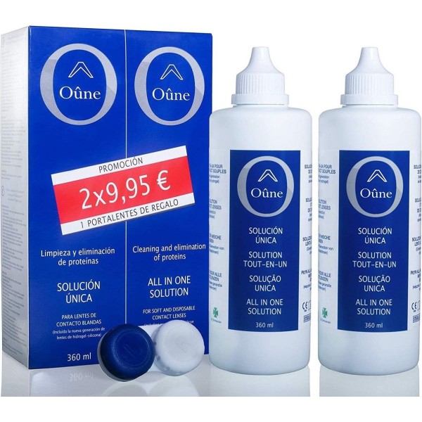 Oune Solucion Unica Lentillas Pack 2X360Ml.