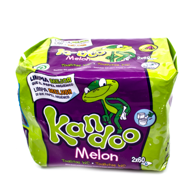 Kandoo toallitas WC 2x60ud