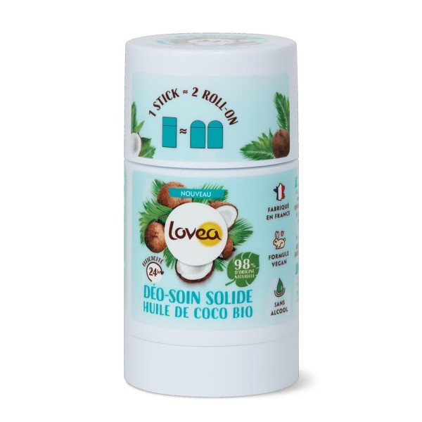 Lovea aceite de coco desodorante barra 50gr